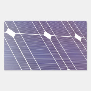Solar panel rectangular sticker