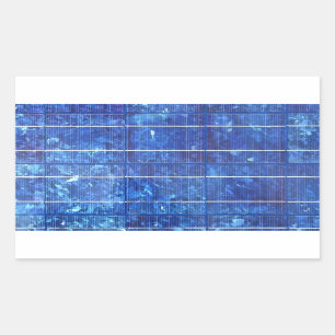 Solar panel rectangular sticker