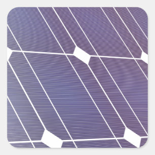 Solar panel square sticker