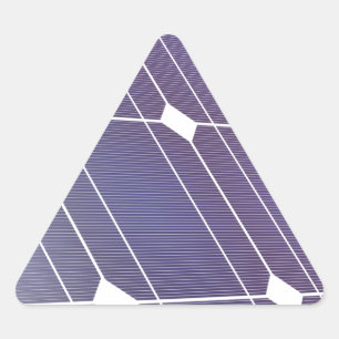 Solar panel triangle sticker