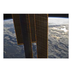 Solar panels of the International Space Station Photo Print