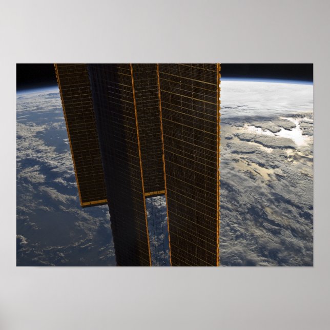 Solar panels of the International Space Station Poster (Front)
