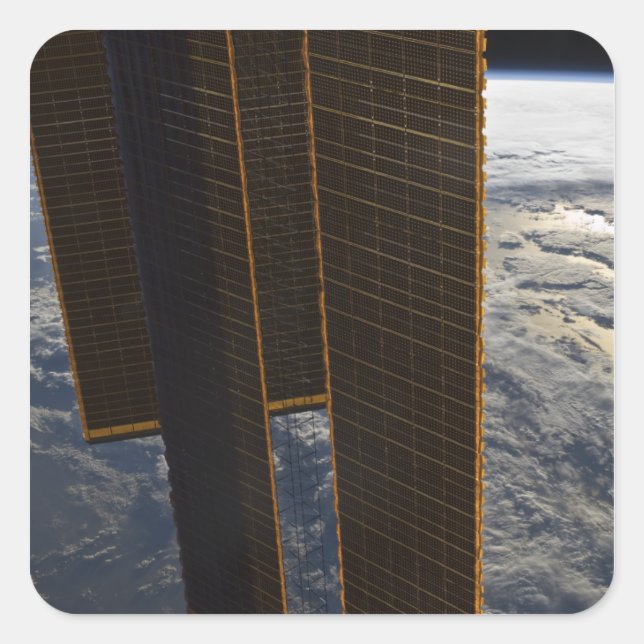 Solar panels of the International Space Station Square Sticker (Front)