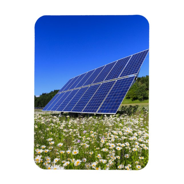 Solar Panels Sustainable Energy Magnet (Vertical)