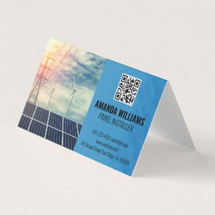 Solar Panels   Tech Logo   Energy Business Card