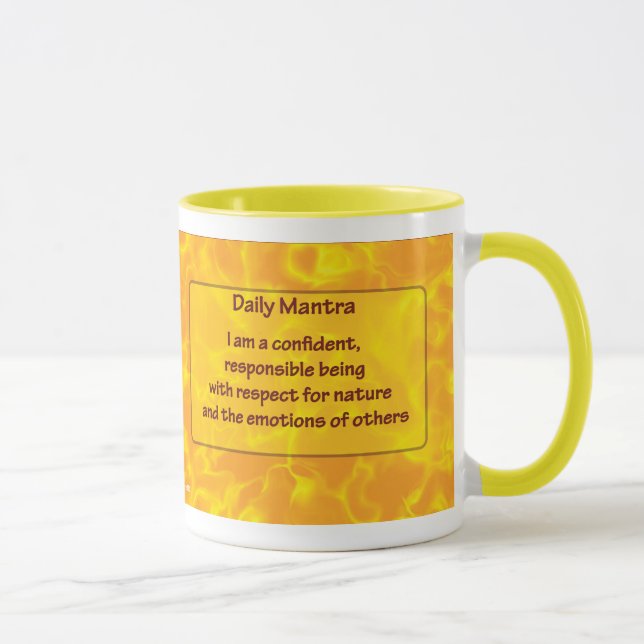 Solar Plexus Chakra Mug (Right)