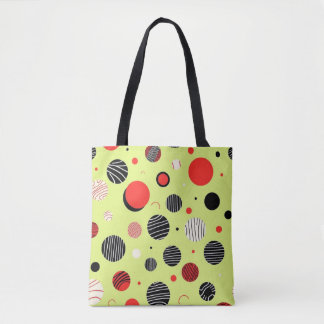 Solar Pop Abstract Geometric Tote Bag