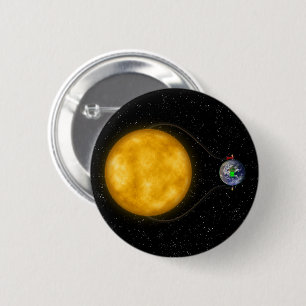 Solar Power - 6 Cm Round Badge