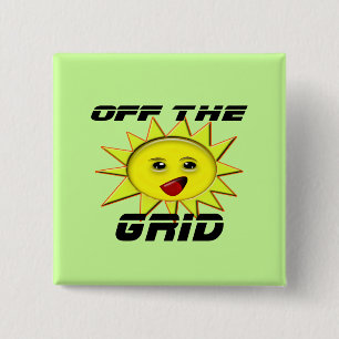 Solar Power Gifts and Promotional Products T-shirt 15 Cm Square Badge