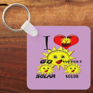 Solar Power Gifts and Promotional Products T-shirt Key Ring