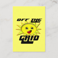 Solar Power Off-Grid Cute Cheerful Sun Design