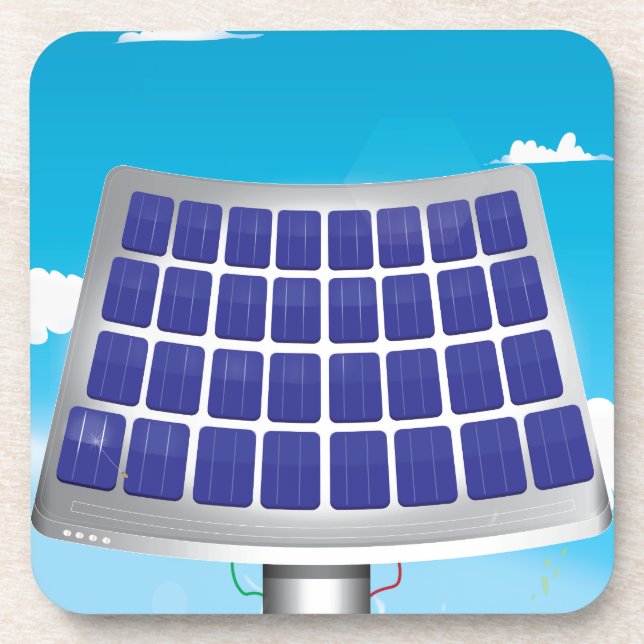 Solar Power Plant Coaster (Front)