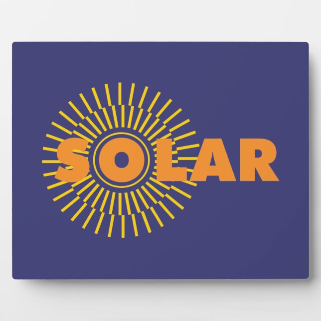 Solar Power Sun Plaque (Front)