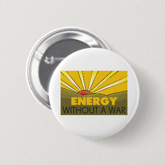 Solar Power Without War, Sustainable Environmental 6 Cm Round Badge
