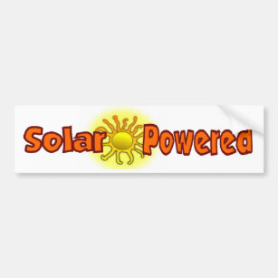 Solar Powered Bumper Sticker