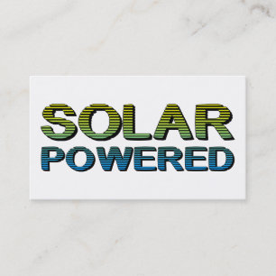 solar powered business card