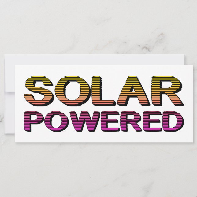 solar powered invitation (Front)