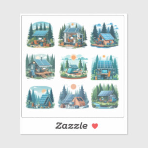 Solar-Powered Portable Office Setup in Forest – Di