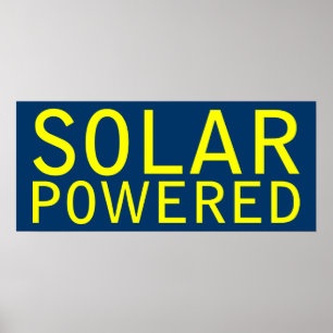 solar powered poster