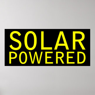 solar powered poster