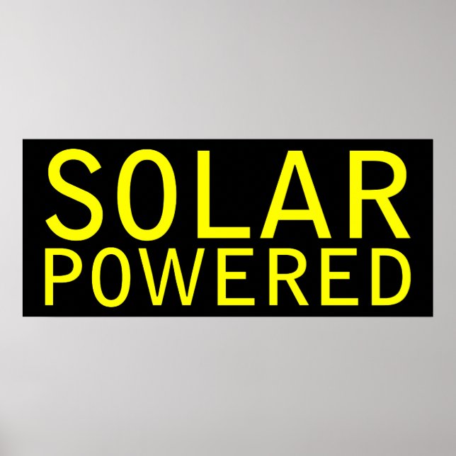 solar powered poster (Front)