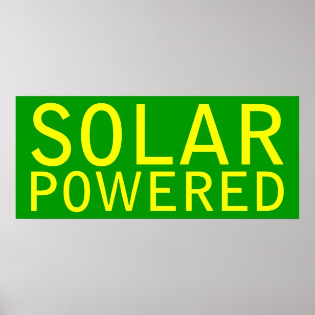 solar powered poster (Front)