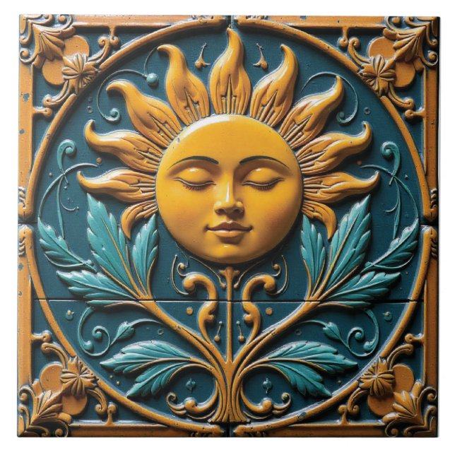 Solar Serenity Ceramic Tile (Front)