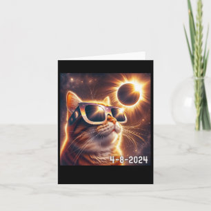 Solar Shirt 2024 Eclipse Wearing Gles Card
