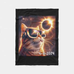 Solar Shirt 2024 Eclipse Wearing Gles Fleece Blanket