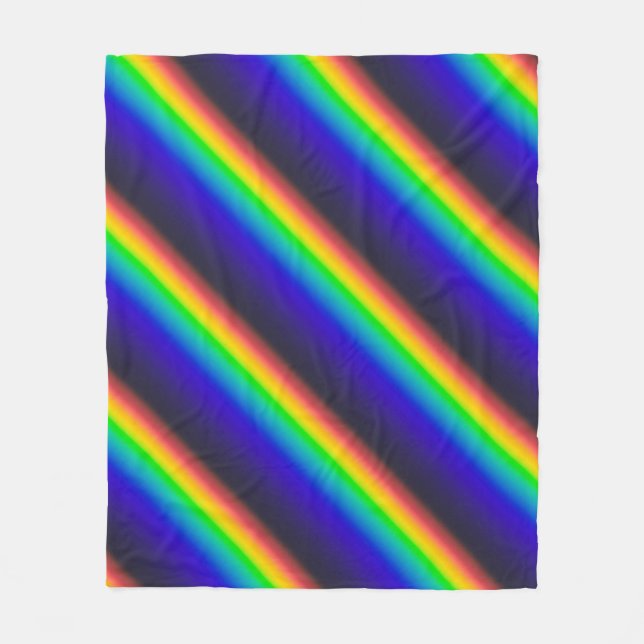Solar Spectrum Diagonal Fleece Blanket (Front)