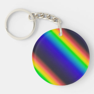 Solar Spectrum Diagonal Key Ring