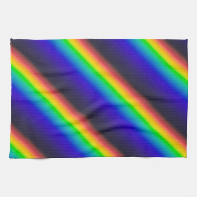 Solar Spectrum Diagonal Tea Towel (Horizontal)