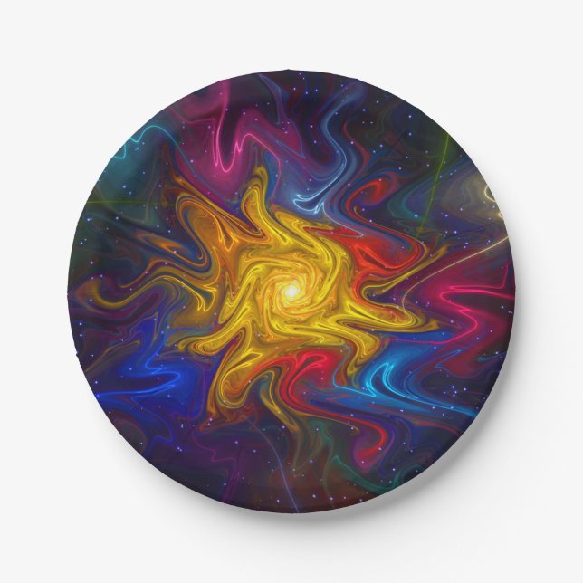 Solar Spectrum Paper Plate (Front)