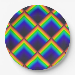 Solar spectrum scales paper plate
