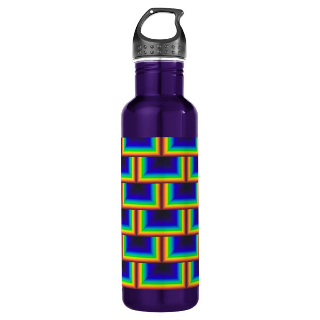 Solar spectrum square scales 710 ml water bottle (Front)