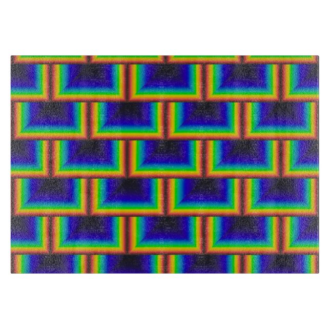 Solar spectrum square scales cutting board (Front)