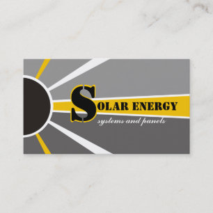 Solar/sun Energy/Power alternative sources Business Card