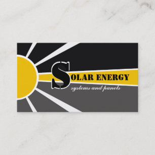 Solar/sun Energy/Power alternative sources Business Card