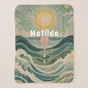 Solar Surge Personalised Sherpa Blanket
