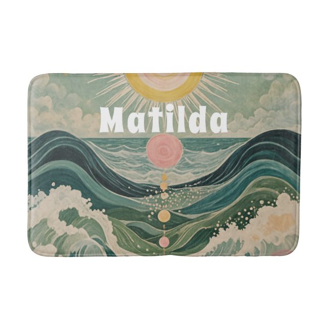 Solar Surge Personalized  Bath Mat (Front)