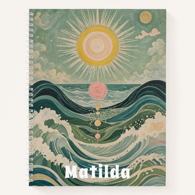 Solar Surge Personalized  Notebook (Front)
