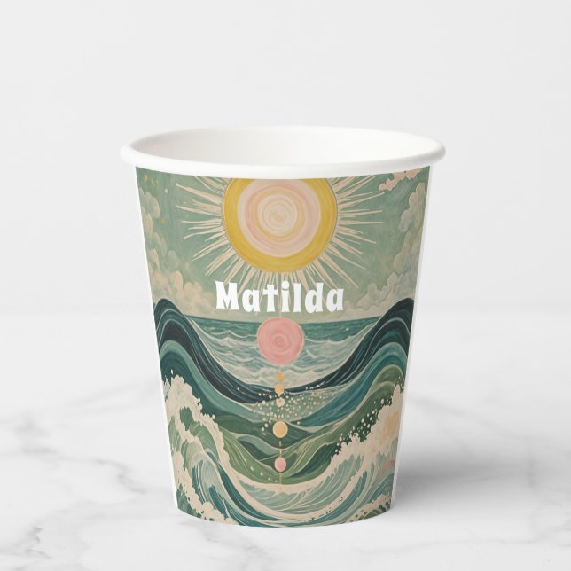 Solar Surge Personalized  Paper Cups (Front)