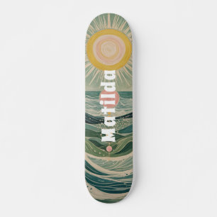 Solar Surge Personalized  Skateboard
