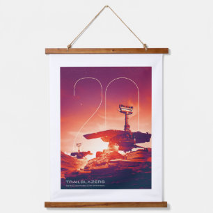 Solar System, 20 Years of Spirit and Opportunity Hanging Tapestry