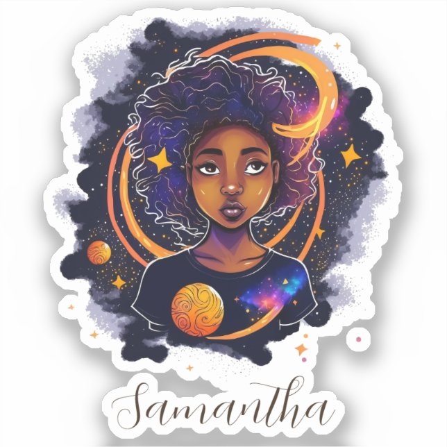Solar System Afro Woman (Front)