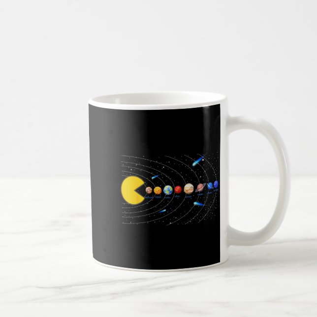 Solar System Astronomy Space Video Games Funny Coffee Mug (Right)