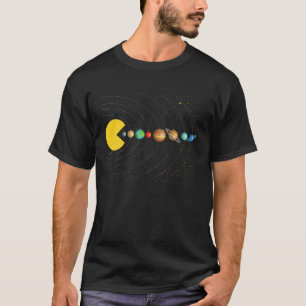 Solar System Astronomy Space Video Games Funny Gif T-Shirt