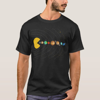 Solar System Astronomy Space Video Games Funny Gif T-Shirt
