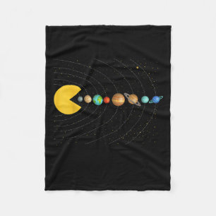 Solar System Astronomy Space Video Games Funny Gra Fleece Blanket