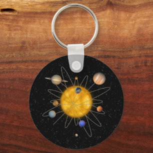 Solar System Atom - Key Ring